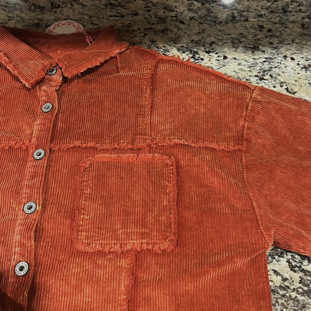 Umgee Corduroy Acid Wash Jacket - Picture 6 of 8